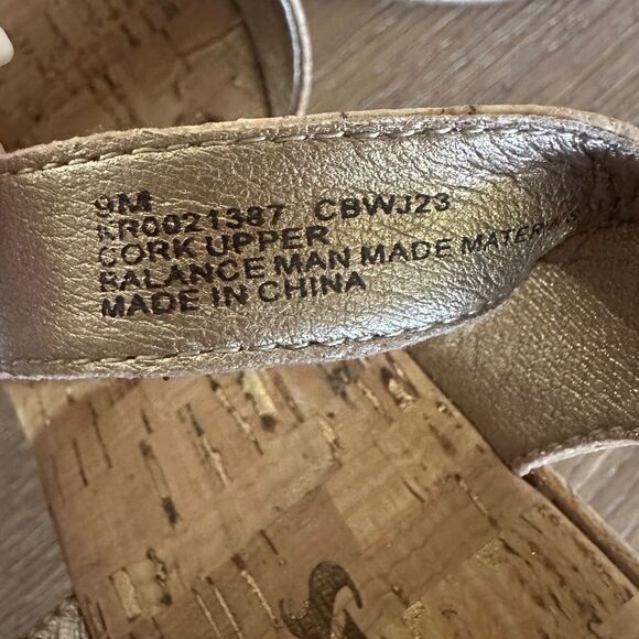 Korks Bardot II Wedge Comfort Sandals in Natural - Picture 9 of 12